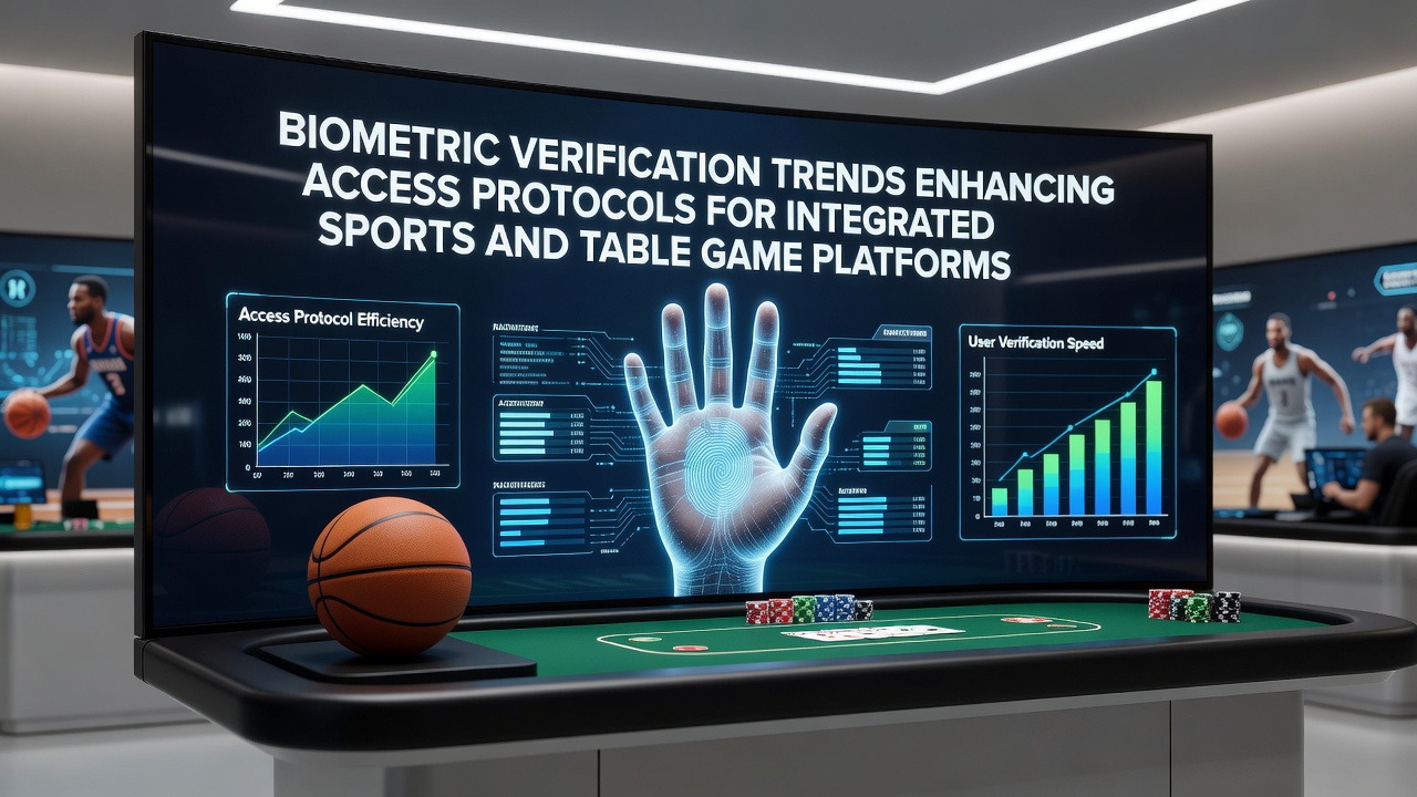Biometric scanning interface on a sports betting and table game platform