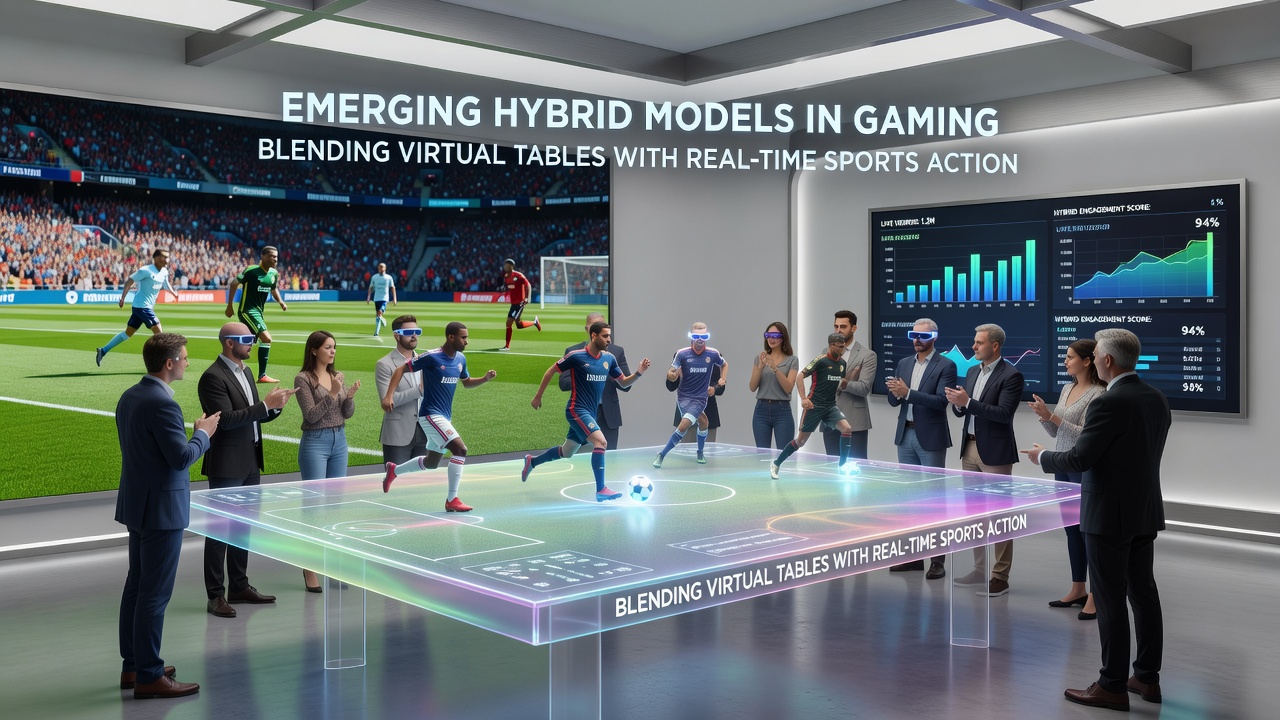 Close-up of mobile screen displaying integrated virtual table game with live sports statistics panel