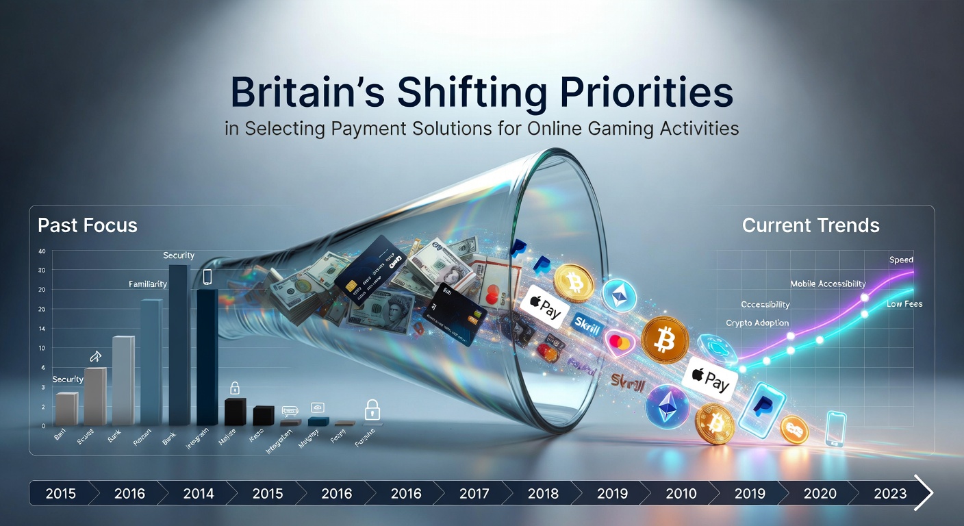 Overview of payment methods used in British online gaming platforms showing cards, e-wallets and bank transfers