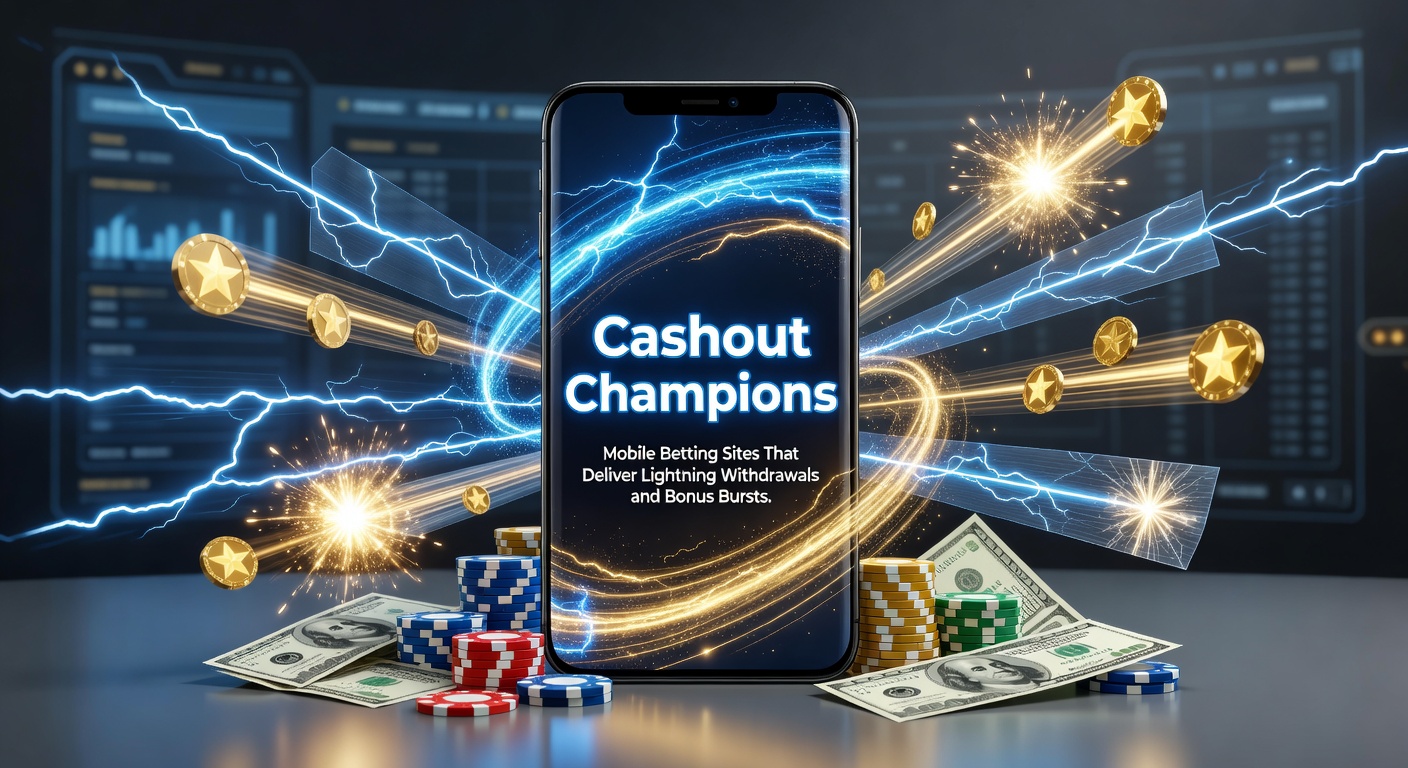 Screenshot of a mobile betting app interface highlighting instant cashout options and vibrant bonus promotions