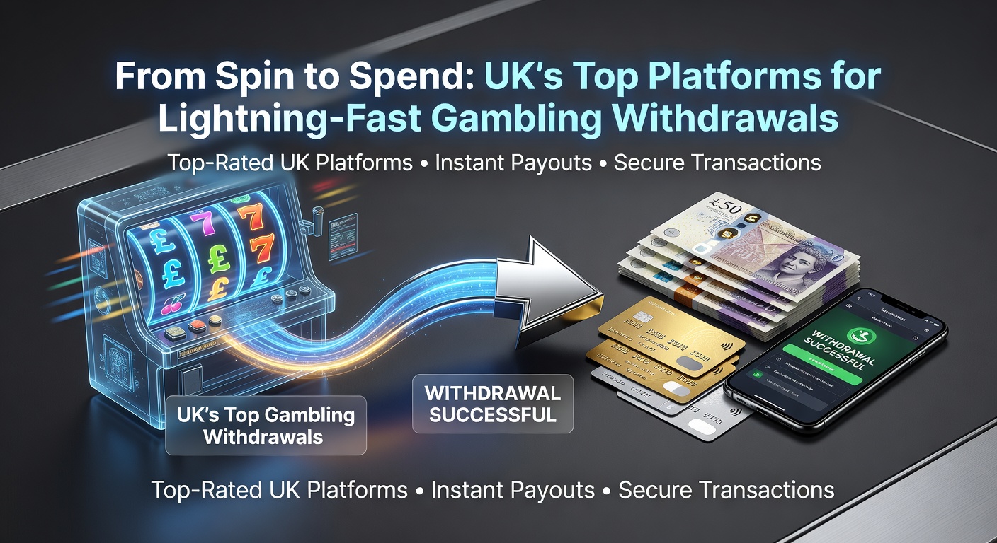 Digital graphic showing swift money transfers from casino slots to shopper's wallet, symbolizing rapid gambling payouts in the UK