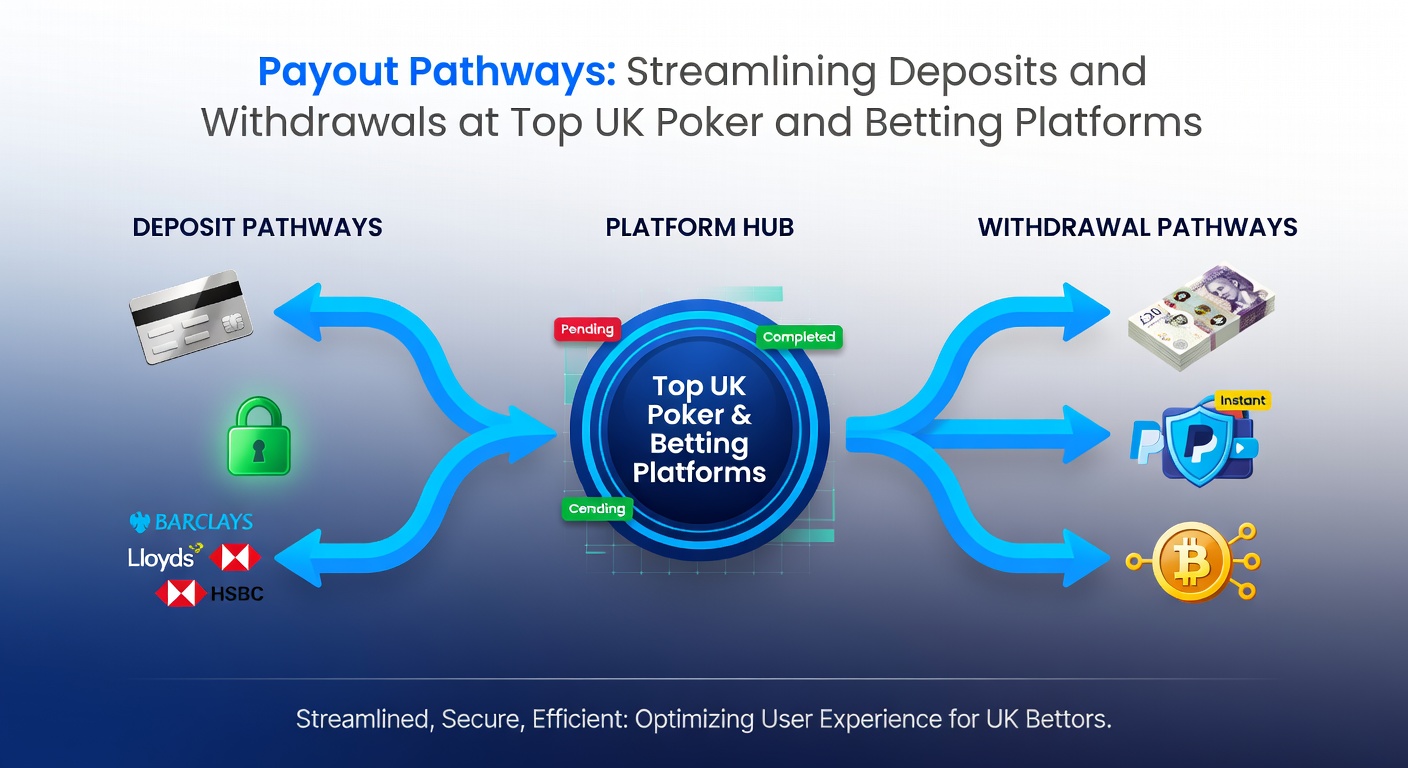Chart comparing withdrawal times across major UK poker and betting platforms, with bars showing e-wallet speeds versus bank transfers