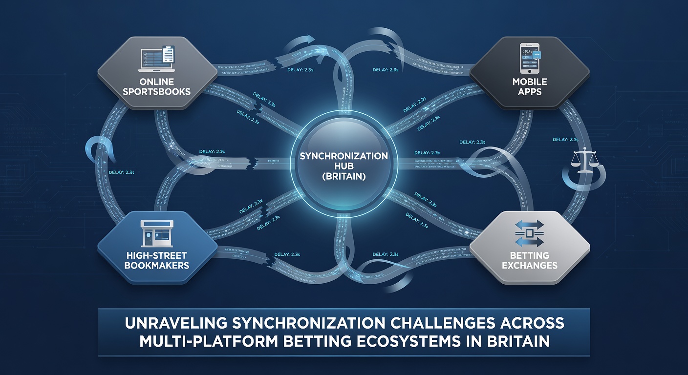 Network diagram illustrating synchronization layers in British betting ecosystems